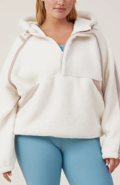 Cotton On Body Active Soft Fleece Hoodie In Coconut Milk Affogato