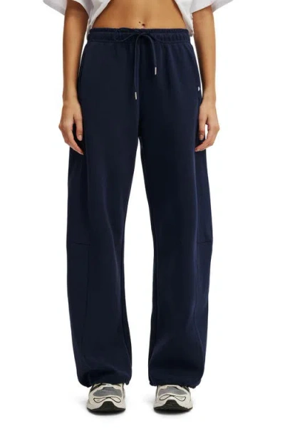 Cotton On Body Active Summer Fleece Adjustable Hem Sweatpant In Blue