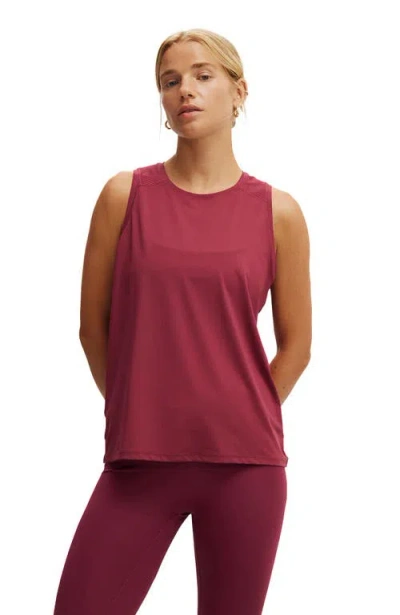 Cotton On Body Active Tank In Sangria