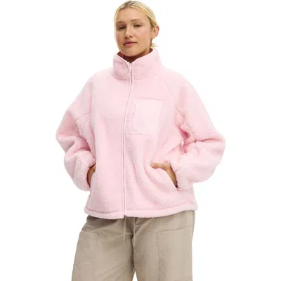 Cotton On Body Active Trail Soft Fleece Zip Through In Pink