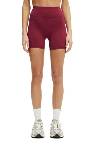 Cotton On Body Active Ultra Luxe Invisible Scrunch Shortie Short In Red