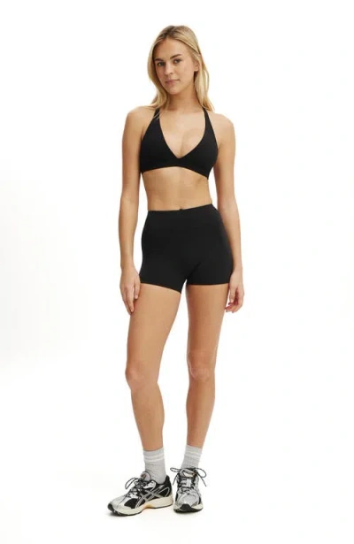 Cotton On Body Active Ultra Luxe Invisible Scrunch V Shortie Short In Black