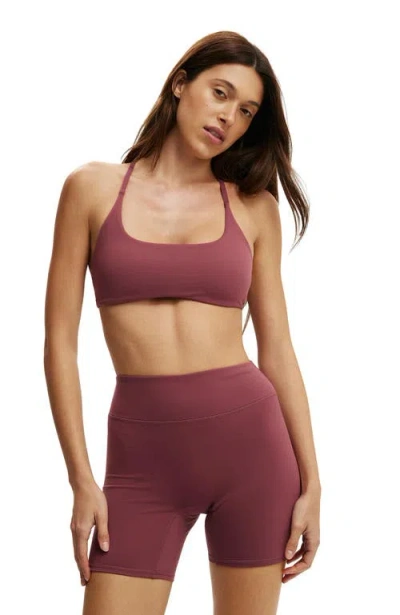 Cotton On Body Active Ultra Luxe Strappy Cross Back Crop In Pink