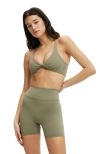 Cotton On Body Active Ultra Luxe Twist Front Crop In Green