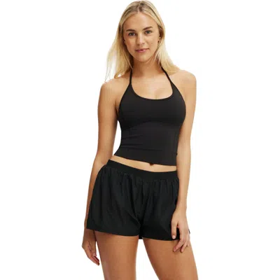 Cotton On Body Active Ultra Move Scoop Halter Tank In Black