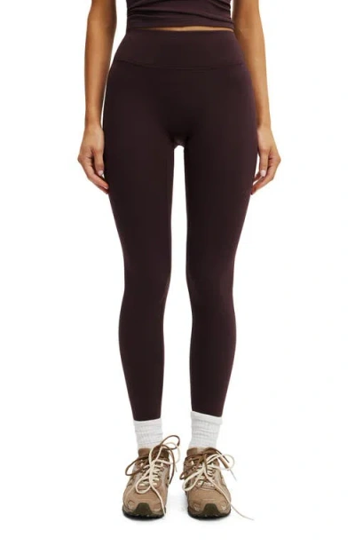 Cotton On Body Active Ultra Soft Contour Full Length Tight In Brown