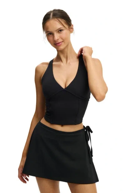 Cotton On Body Active Ultra Soft Contour Tank In Black