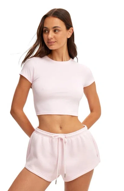 Cotton On Body Active Ultra Soft Cropped Fitted Tshirt In Pink