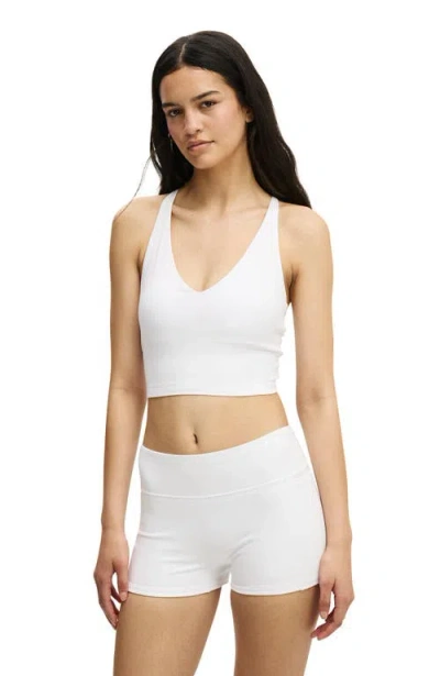 Cotton On Body Active Ultra Soft Cross Back Tank In White
