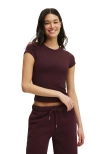 Cotton On Body Active Ultra Soft Fitted Tshirt In Brown