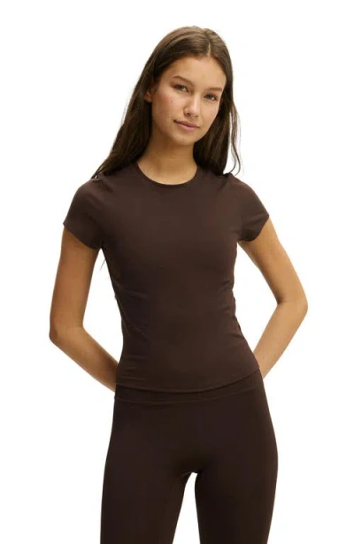 Cotton On Body Active Ultra Soft Fitted Tshirt In Brown