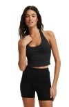 Cotton On Body Active Ultra Soft Halter Neck Tank In White