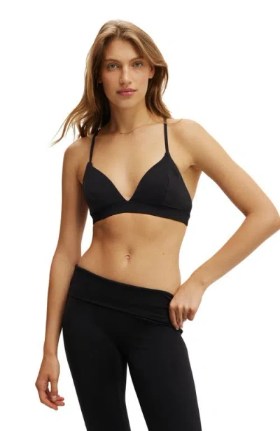 Cotton On Body Active Ultra Soft High Apex Crop In Black
