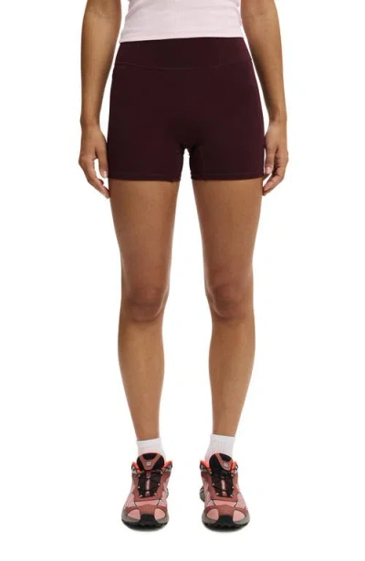 Cotton On Body Active Ultra Soft Invisible Scrunch Shortie Short In Burgundy