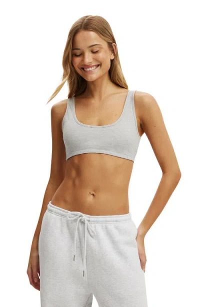 Cotton On Body Active Ultra Soft Low Back Crop In Gray