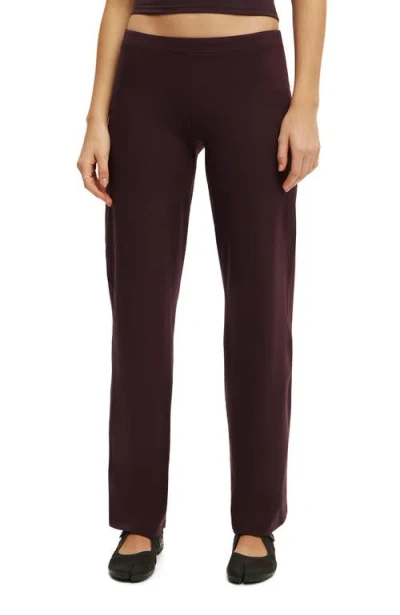 Cotton On Body Active Ultra Soft Low Rise Straight Leg Pant In Brown