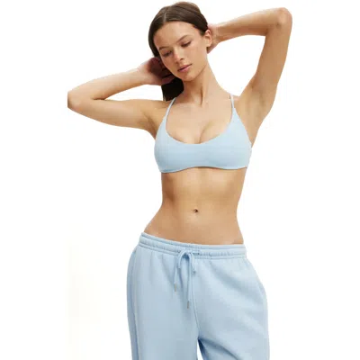 Cotton On Body Active Ultra Soft Minimal Strappy Crop In Blue