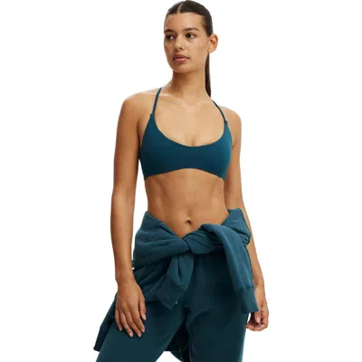 Cotton On Body Active Ultra Soft Minimal Strappy Crop In Blue