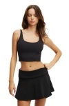 Cotton On Body Active Ultra Soft Scoop Tank In Black