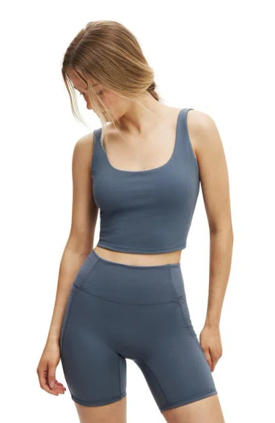 Cotton On Body Active Ultra Soft Scoop Tank In Blue