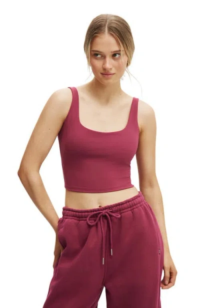 Cotton On Body Active Ultra Soft Scoop Tank In Purple