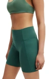 Cotton On Body Active Ultra Soft Side Pocket Bike Short In Green