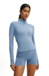 Cotton On Body Active Ultra Soft Zip Through Jacket In Blue