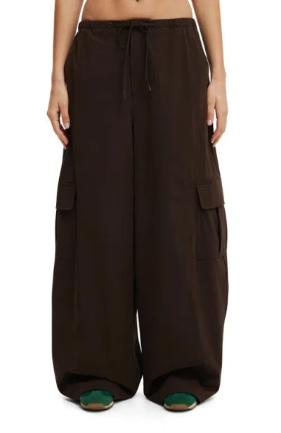 Cotton On Body Active Woven Balloon Pant In Brown