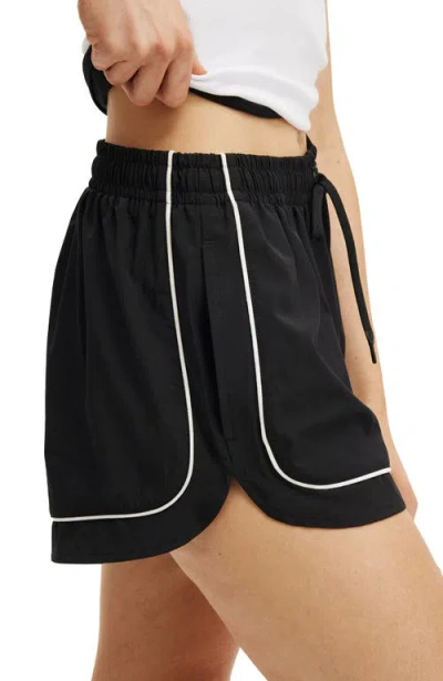 Cotton On Body Active Woven Curved Hem Short In Black