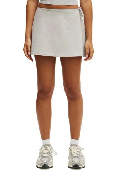 Cotton On Body Active Wrap Skirt With Tie In Gray