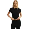 Cotton On Body Airy Soft Basque T-shirt In Black