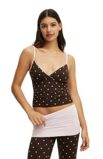 Cotton On Body Airy Soft Triangle Cami In Brown