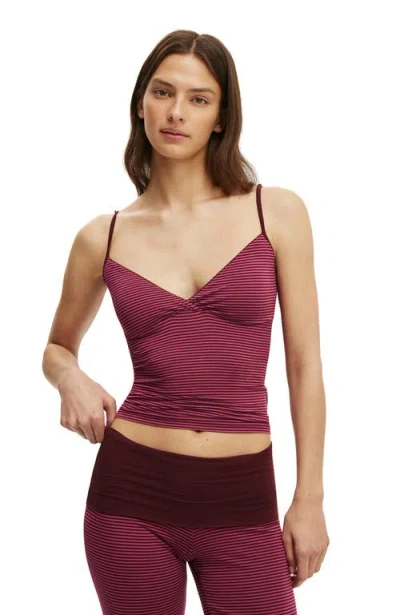 Cotton On Body Airy Soft Triangle Cami In Smooth Billy Stripe