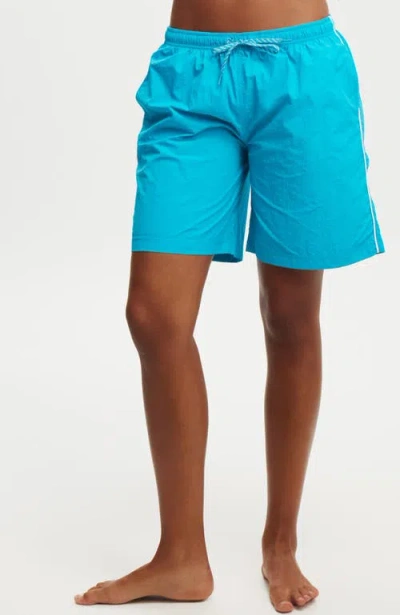Cotton On Body Beach Board Short In Washed Crystal Sea