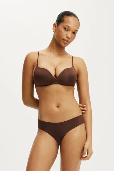 Cotton On Body Bestee Wirefree Push-up Bra In French Roast