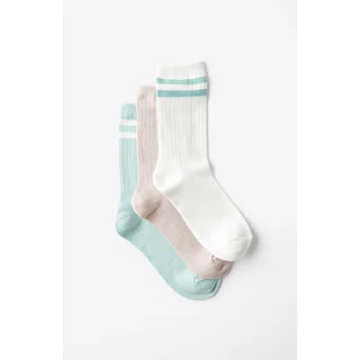 Cotton On Body Body Crew Socks 3pk In Silt Green  All Spice