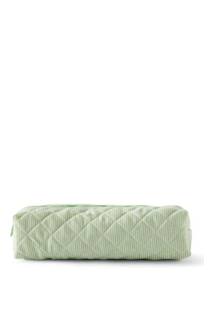 Cotton On Body Body Hair Tool Case In Green Pinstripe