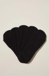Cotton On Body Body Invisible Socks 5pk In Black