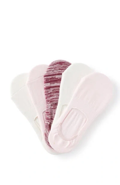 Cotton On Body Body Invisible Socks 5pk In Deep Red Cherry Dream