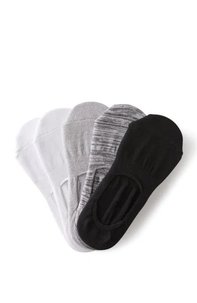 Cotton On Body Body Invisible Socks 5pk In Greyscale