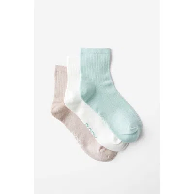 Cotton On Body Body Mid Crew Socks 3pk In Silt Green  All Spice