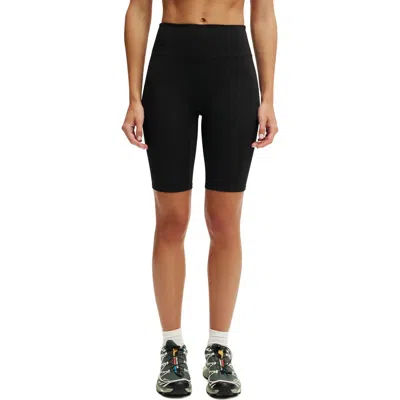 Cotton On Body Bondi Everyday Mid Length Bike Short In Black