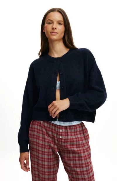 Cotton On Body Button Up Cardigan In Blue