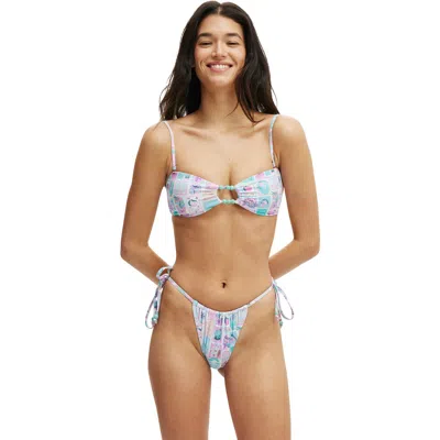 Cotton On Body Cut Out Bandeau Bikini Top