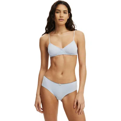 Cotton On Body Demi Jersey Bralette In Blue