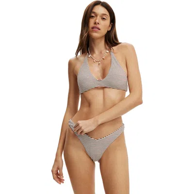 Cotton On Body Dip Front High Side Brazilian Bikini Bottom In Multi
