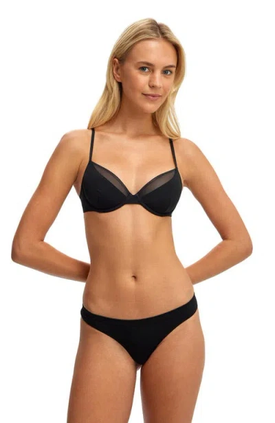 Cotton On Body Double Layer Underwire Bra In Black