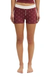 Cotton On Body Peached Jersey Boyshort In Red