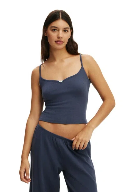 Cotton On Body Dreamy Soft Pointelle Cami In Blue