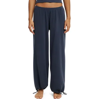 Cotton On Body Dreamy Soft Pointelle Wide Leg Pant In Blue